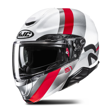 HJC RPHA 91 Fensh Modular Helmet White/Red XL
