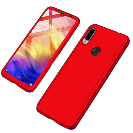 Stilig praktisk 360-deksel - Huawei P30 Lite Floveme Röd
