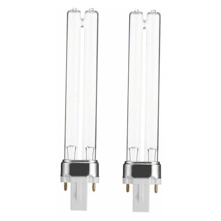 2 kpl UV-sterilointilaitetta akvaarion kalasäiliöön, puhdistin, UV-germisidinen vaihtolamppu, 9W G23-kanta