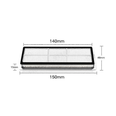 15 stk. reservedeler for Xiaomi Mi Robot Vacuum Mop 2C STYTJ03ZHM Mijia robotstøvsuger hovedbørste sidebørste filter moppeklut