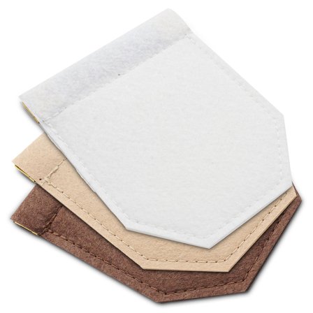 Set de 3 étuis pour pochette de costume couleur sable, blanc et marron. pour hommes - Sets de pochettes de costume