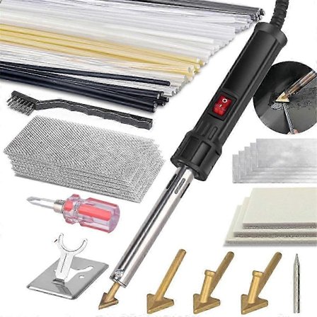 150W 3-i-1 Plast Sveiser, Plast Sveisesett, Loddetips Plast Sveisesett for DIY, Bumper K