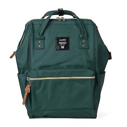 Anello Brand Dame Rygsæk Stor Kapacitet Oxford Vandtæt Skole Taske Anti-tyveri Laptop Taske Mand & Kvinde Rejse Rygsæk (FMY) grøn 14 tommer