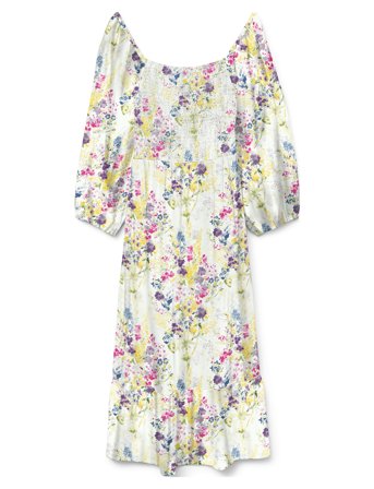 Vero Moda Vmdicthe 3/4 Square Calf Dress Wvn Ga - Multi/patterned - S