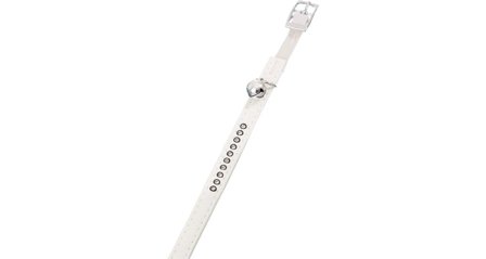 Kattehalsbånd, Hvit - 22-25cm