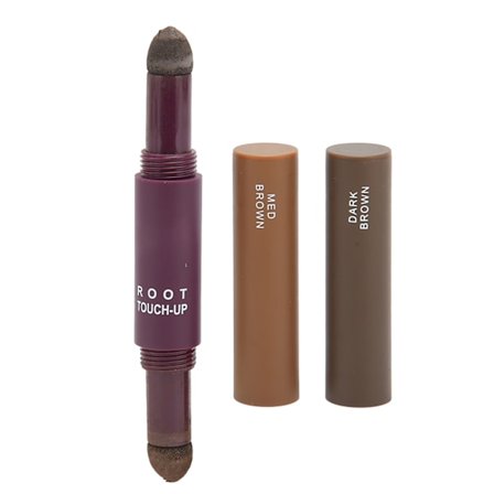 Hårlinjepuderstift Root Concealer Engångs Dubbeländad Grå Hårfärg Penna Medium Mörkbrun 6g