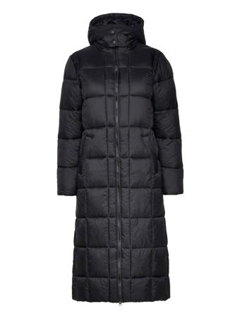 Crgaiagro Long Jacket Fôret Kåpe Svart Cream*Betinget Tilbud