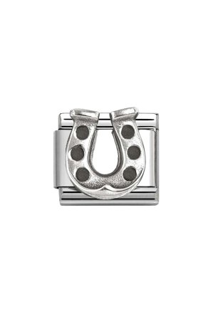 Classic Symbols Oxidized 925 Sterling Silver Horseshoe