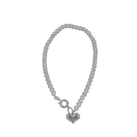 2021 Love Pendant Pärlhalsband Retro Light Lyx Kvinnlig Ins Stil Trendig Cool Europeiska och amerikanska smycken Tillbehör