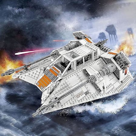 1703pcs Star&wars Snowspeeder Building Blocks Compatible 75144 Reproduce Snow Battle Fighter Blocks Christmas Gifts For Friends1703pcsno Box