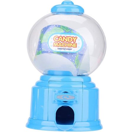 Barn Godis Maskin Plast Mini Spargris Dispenser Barn Present (Blå)