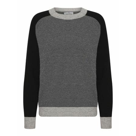 Wuth Wuth Cashmere Anne Line Pullover Grå, Dame