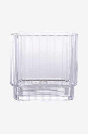 House Nordic - Räfflad glasvas - Transparent - Krukor & vaser - Från Homeroom
