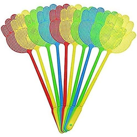 20 stk. Fluefangere i Plastik - Fluefanger Skadedyrsbekæmpelse 40cm Hånd Fluefanger til Myg, Fluer, Edderkopper, Biller, Møl, Hvepse (Tilfældige 