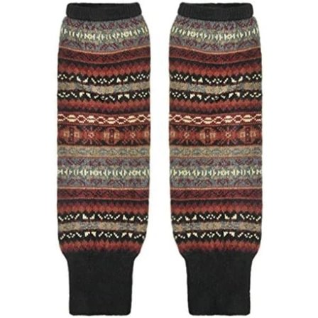 Dame- og pigestrikkede knæstrømper, varme hverdagsleggings, tykke lange benvarmere til vinter