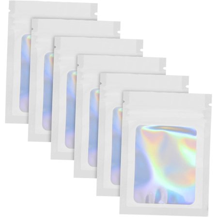 100 st pillerförvaringsväska genomskinliga kakpåsar färgade påsar genomskinliga smyckespåsar minipåsar för mynt