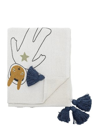 Bloomingville Space Throw - White - 160X130CM