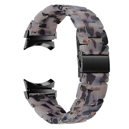 För Samsung Galaxy Watch 5 40mm / 44mm / Watch 5 Pro 45mm Klockarmband i Resin med Rostfritt Stål Spänne Armband