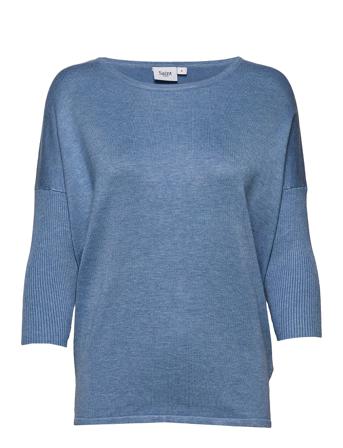 A2561, Milasz R-Neck Pullover Pullover Blå Saint Tropez