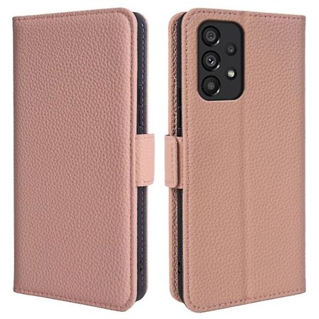 Cover i äkta nötskinn till Samsung Galaxy A53 5g Litchi Texture Stand Phone case