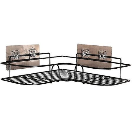 Brusehylde Hjørnehylde, Badeværelseshylde, Ingen Boring Rustfri Metal Hjørnehylde, Brusebakke Klistermærke Til Badeværelse, Køkkenhylde, Badekar LYD