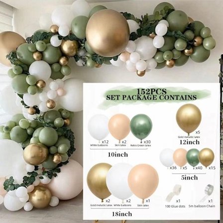Balloon Arch Kit Sage Green Balloons Garland Kit STYLE 7 STYLE 7