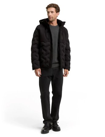 Tom Tailor Hybrid Puffer Jacket - Black - M