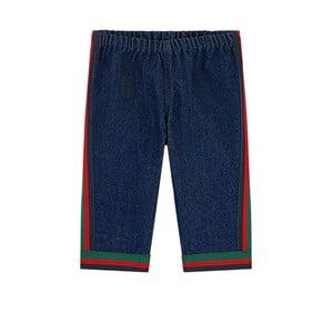 Kids - Gucci Regular fit jeans - Bande Web - Bottoms - 9-12 months - Blue - Mädchen
