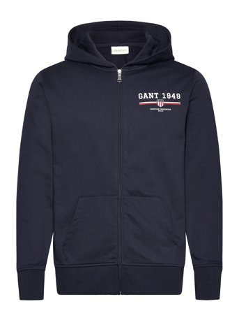 GANT | Graphic Full Zip Hoodie | XXXL