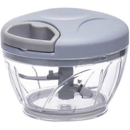 500 ml grøntsagsskærer, multifunktionel højhastigheds frugt-twist-makulator, manuel kødhakker, hvidløgsskærer, simpelt køkkenredskab, blå