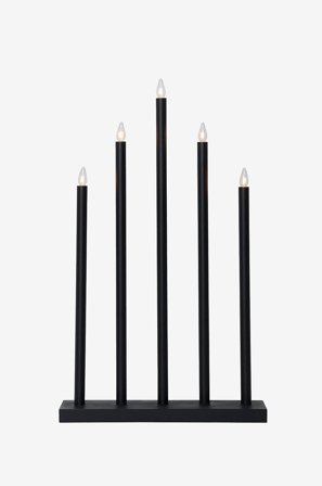 Jotex - HOLY el-lysestake Svart - Kjøp Adventsstaker hos Jotex