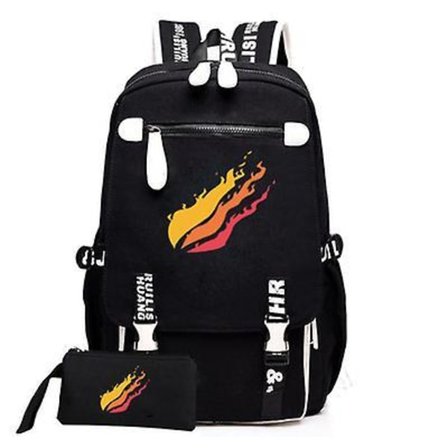 Prestonplayz Game Print Pattern Backpack Pencil Case Student Schoolbag Travel Sports Backpack Newa-1