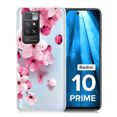 Marble Xiaomi Redmi 10 Prime / Redmi 10 Etui - Rosa Blomst