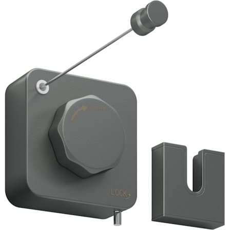 Uttrekkbar klessnor i rustfritt stål, kraftig, ikke-hengslete klessnor som trekkes innendørs for klesvask, grå