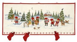 Broderikit Kalender Beige