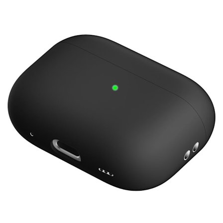 AirPods Pro 2 silikonfodral i gångjärnsfri stil - Svart