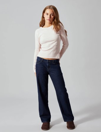 LMTD Nlfhinaja Ls Solid Short S Top Noos - Pink - 134-140