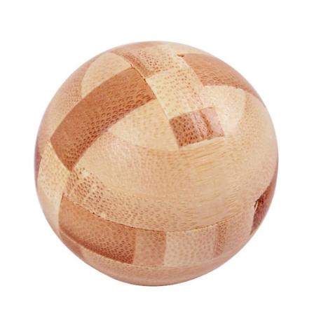 3D-puinen palapeli Iq-haaste Aivoriihi Lukko Logiikka Älyllinen opetuslelu Palapeli Poistaminen Kokoaminen Kuutio(Pyöreä pallo)