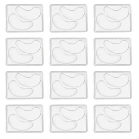 12 st DIY Under Eye Patch-formar Säkra Friska Naturliga Återanvändbara Transparenta Ögonmaskplåtar