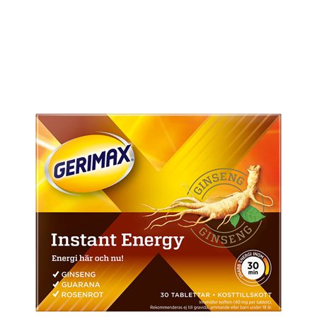 Gerimax Instant Energy 30 tabletter
