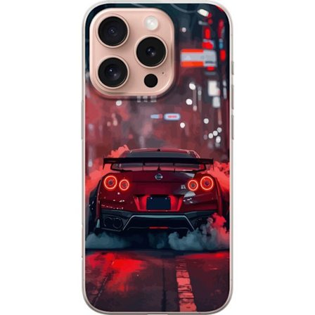 Kompatibelt Mobilskal till Apple Apple iPhone 16 Pro Sportbil Röd Drift Racing Tuning