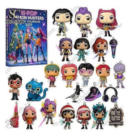 25-26 2025 K-Pop Adventskalender BLACKPINK Tema Juletre Dekor Sett (FMY)