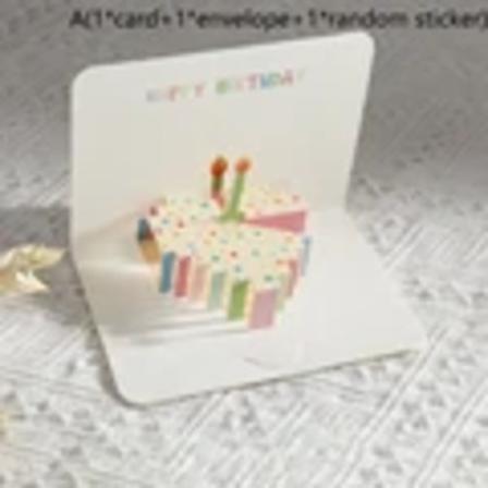 3D-onnittelukortti, kakkukukka, kortti kirjekuorella, hauska syntymäpäiväkortti naisille, miehille, lapsille, ystäville, onnittelukortit, lahja, 