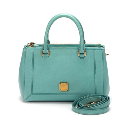 MCM Pre-owned, Handbag Blauw, Dames, Maat:ONE Size