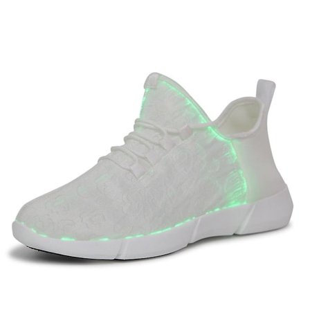 LED-skor med fiberoptisk belysning - Upplysta sneakers som laddas - Luminous Sneakers för flickor, pojkar, män och kvinnor för fester