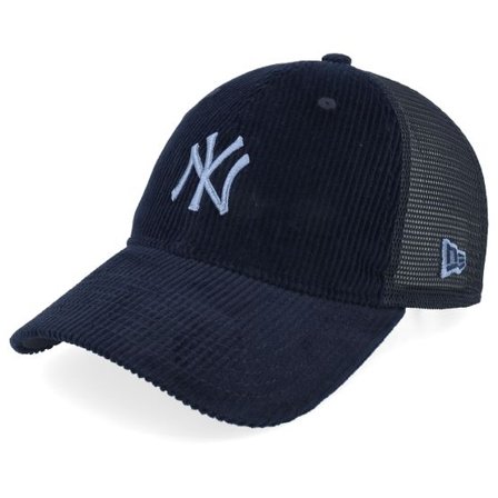 New Era - MLB Blå trucker Keps - New York Yankees Corduroy 9TWENTY Navy Trucker @ Hatstore