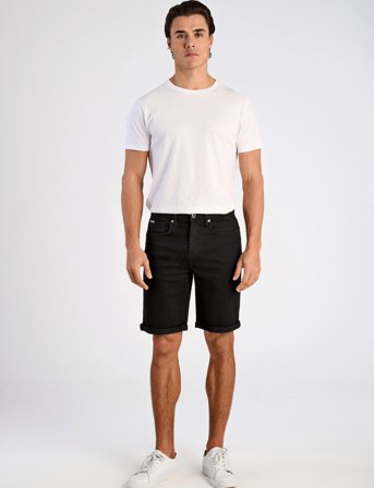 Lindbergh Superflex Denimshorts - Black - S