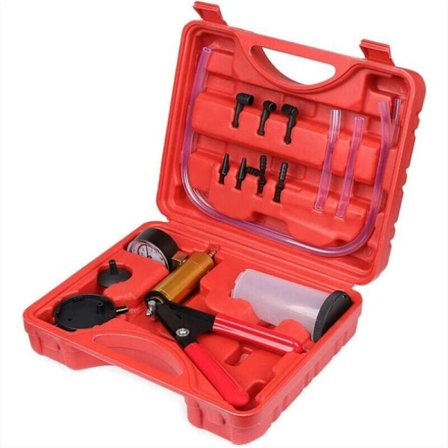 Vakuumpumpe Bremseudlufter Sæt med Måleradapter Kompatibel med Biler Lastbiler Motorcykler