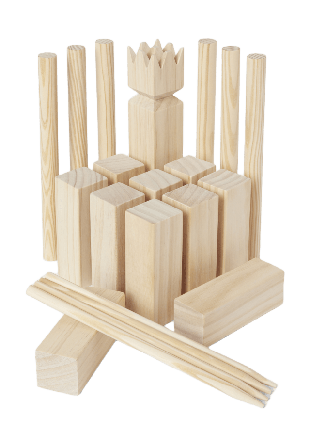 Koja Kubb utomhusspel KASTOR Uteleksaker Brun ONESIZE