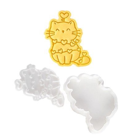 Kakformar Kakpräglingsform Alla hjärtans dag Bakverktyg Kattformad